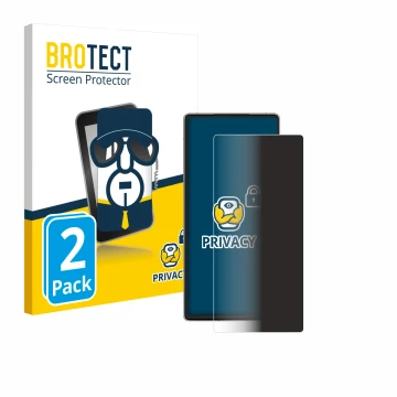 Face avant d’un emballage produit avec le logo de la marque BROTECT. À côté, l’appareil ZTE Nubia Red Magic 10 Air est représe