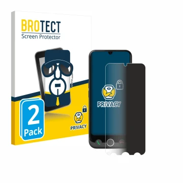 Face avant d’un emballage produit avec le logo de la marque BROTECT. À côté, l’appareil Doro Aurora A30 est représenté avec la