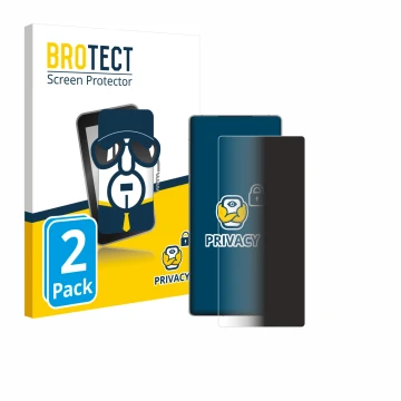 Face avant d’un emballage produit avec le logo de la marque BROTECT. À côté, l’appareil ZTE Nubia Red Magic 10S Pro est représ