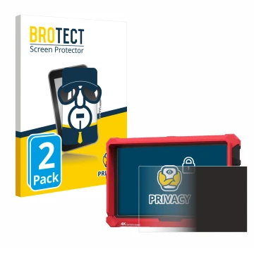 Face avant d’un emballage produit avec le logo de la marque BROTECT. À côté, l’appareil Lilliput A7s 7