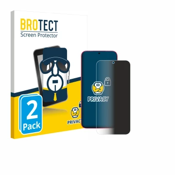 Face avant d’un emballage produit avec le logo de la marque BROTECT. À côté, l’appareil Huawei Pura 80 est représenté avec la 