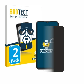 Face avant d’un emballage produit avec le logo de la marque BROTECT. À côté, l’appareil Oukitel WP55 Pro est représenté avec l