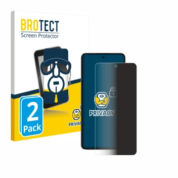 Face avant d’un emballage produit avec le logo de la marque BROTECT. À côté, l’appareil realme P3 5G est représenté avec la pr