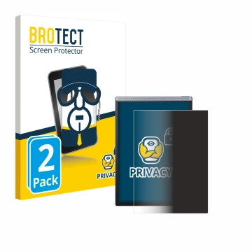 Face avant d’un emballage produit avec le logo de la marque BROTECT. À côté, l’appareil iflytek Ainote Air 2 est représenté av