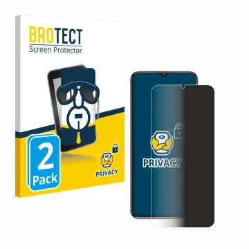 Face avant d’un emballage produit avec le logo de la marque BROTECT. À côté, l’appareil Oukitel C1 est représenté avec la prot
