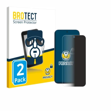 Face avant d’un emballage produit avec le logo de la marque BROTECT. À côté, l’appareil Xiaomi 17 Pro Max est représenté avec 