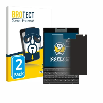 Face avant d’un emballage produit avec le logo de la marque BROTECT. À côté, l’appareil Unihertz Titan 2 est représenté avec l