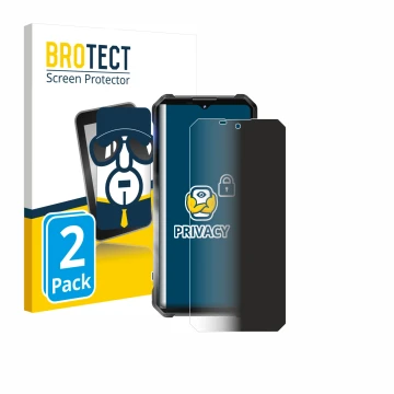 Face avant d’un emballage produit avec le logo de la marque BROTECT. À côté, l’appareil Oukitel WP53 Pro est représenté avec l