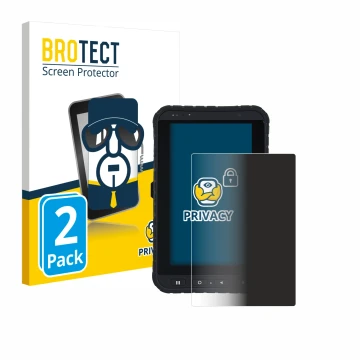 Face avant d’un emballage produit avec le logo de la marque BROTECT. À côté, l’appareil Winmate M700DQ8 est représenté avec la