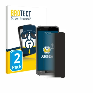 Face avant d’un emballage produit avec le logo de la marque BROTECT. À côté, l’appareil Newland MT93 est représenté avec la pr