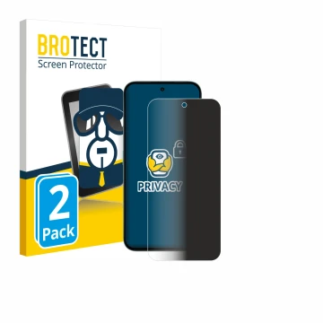 Face avant d’un emballage produit avec le logo de la marque BROTECT. À côté, l’appareil Honor X6c est représenté avec la prote