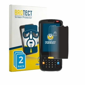 Face avant d’un emballage produit avec le logo de la marque BROTECT. À côté, l’appareil Newland MT65 Beluga V est représenté a