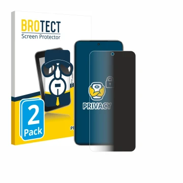 Face avant d’un emballage produit avec le logo de la marque BROTECT. À côté, l’appareil Honor X70 est représenté avec la prote