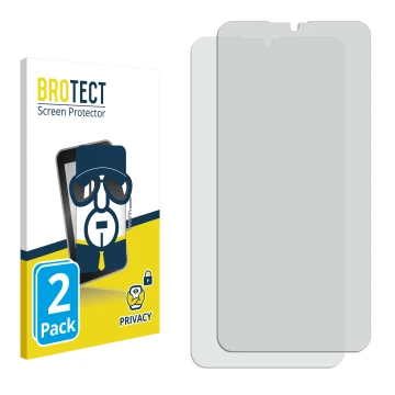 Face avant d’un emballage produit avec le logo de la marque BROTECT. À côté se trouve la protection d’écran correspondante.