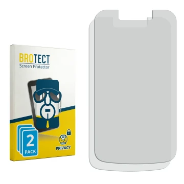 Face avant d’un emballage produit avec le logo de la marque BROTECT. À côté se trouve la protection d’écran correspondante.