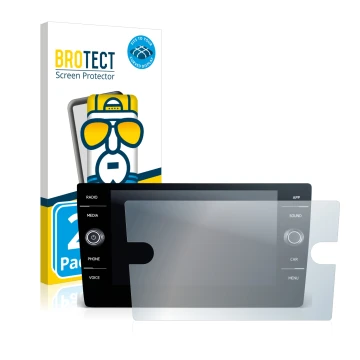 Face avant d’un emballage produit avec le logo de la marque BROTECT. À côté, l’appareil Oppo Reno 2 est représenté avec la pro