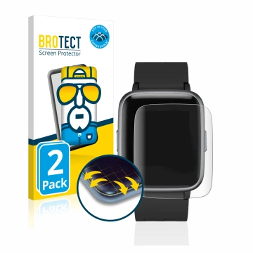 Face avant d’un emballage produit avec le logo de la marque BROTECT. À côté, l’appareil Letsfit Fitness Tracker 1.3