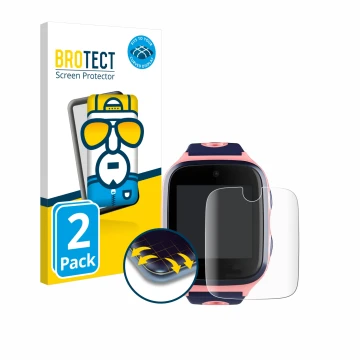 Face avant d’un emballage produit avec le logo de la marque BROTECT. À côté, l’appareil Xplora 4 est représenté avec la protec