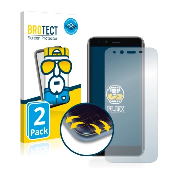 Face avant d’un emballage produit avec le logo de la marque BROTECT. À côté, l’appareil Emporia Smart 3 mini est représenté av
