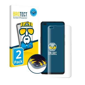 Face avant d’un emballage produit avec le logo de la marque BROTECT. À côté, l’appareil OnePlus Nord est représenté avec la pr