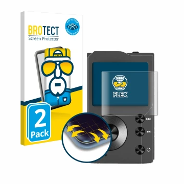 Face avant d’un emballage produit avec le logo de la marque BROTECT. À côté, l’appareil Surfans F20 est représenté avec la pro