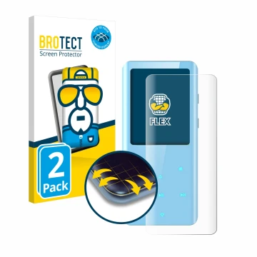 Face avant d’un emballage produit avec le logo de la marque BROTECT. À côté, l’appareil AGPtek A19X est représenté avec la pro