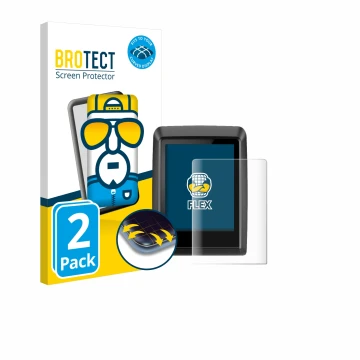 Face avant d’un emballage produit avec le logo de la marque BROTECT. À côté, l’appareil Bosch Kiox 300 est représenté avec la 