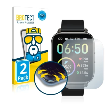 Face avant d’un emballage produit avec le logo de la marque BROTECT. À côté, l’appareil Motast P32 est représenté avec la prot