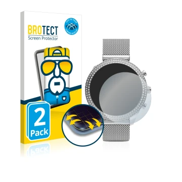 Face avant d’un emballage produit avec le logo de la marque BROTECT. À côté, l’appareil Fossil Stella (6. Gen) est représenté 