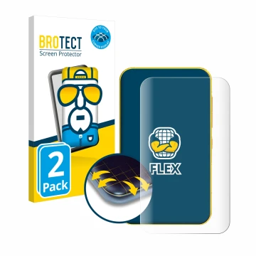 Face avant d’un emballage produit avec le logo de la marque BROTECT. À côté, l’appareil Timmkoo Q5 est représenté avec la prot
