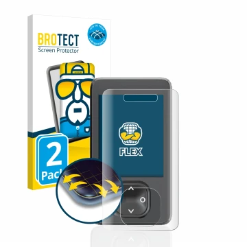 Face avant d’un emballage produit avec le logo de la marque BROTECT. À côté, l’appareil Dexcom G7 CGM est représenté avec la p