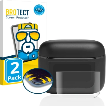 Face avant d’un emballage produit avec le logo de la marque BROTECT. À côté, l’appareil JBL Tour Pro 2 est représenté avec la 