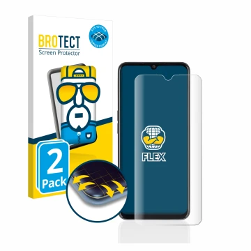 Face avant d’un emballage produit avec le logo de la marque BROTECT. À côté, l’appareil Oppo A77 5G est représenté avec la pro