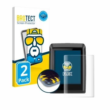 Face avant d’un emballage produit avec le logo de la marque BROTECT. À côté, l’appareil Bosch Kiox 500 est représenté avec la 