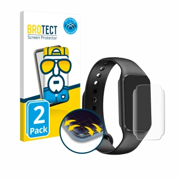 Face avant d’un emballage produit avec le logo de la marque BROTECT. À côté, l’appareil Blackview BV-R1 est représenté avec la