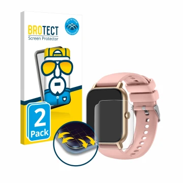 Face avant d’un emballage produit avec le logo de la marque BROTECT. À côté, l’appareil Nerunsa P66 1.85