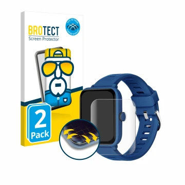 Face avant d’un emballage produit avec le logo de la marque BROTECT. À côté, l’appareil Biggerfive BW01 1.5