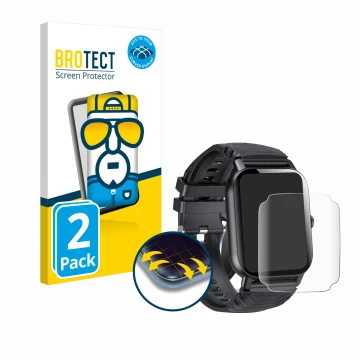 Face avant d’un emballage produit avec le logo de la marque BROTECT. À côté, l’appareil Ddidbi P66D 1.85