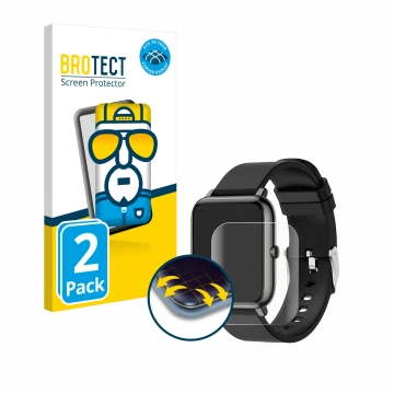 Face avant d’un emballage produit avec le logo de la marque BROTECT. À côté, l’appareil Popglory IP67 1.4