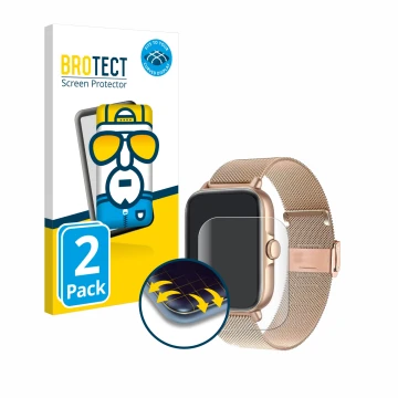 Face avant d’un emballage produit avec le logo de la marque BROTECT. À côté, l’appareil Pireware Elegance 3 1.69