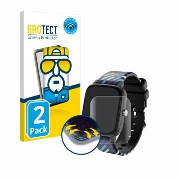 Face avant d’un emballage produit avec le logo de la marque BROTECT. À côté, l’appareil Lamax BCool 1.4