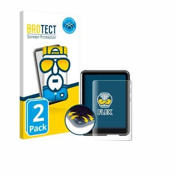 Face avant d’un emballage produit avec le logo de la marque BROTECT. À côté, l’appareil Mechen M3 est représenté avec la prote