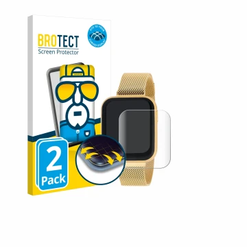 Face avant d’un emballage produit avec le logo de la marque BROTECT. À côté, l’appareil Liu Jo SWLJ053 1.69