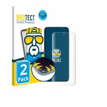 Face avant d’un emballage produit avec le logo de la marque BROTECT. À côté, l’appareil Huawei Pura 70 Pro est représenté avec