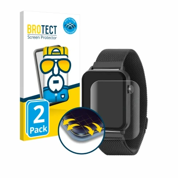 Face avant d’un emballage produit avec le logo de la marque BROTECT. À côté, l’appareil Reflex Active Series 30 AMOLED est rep