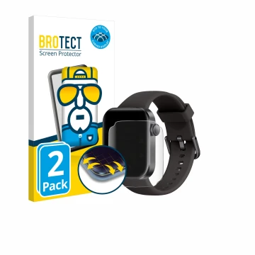 Face avant d’un emballage produit avec le logo de la marque BROTECT. À côté, l’appareil DDXCAW P2 1.85