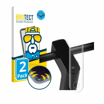 Face avant d’un emballage produit avec le logo de la marque BROTECT. À côté, l’appareil Xiaomi Mi 4 Pro (2e Gen.) est représen