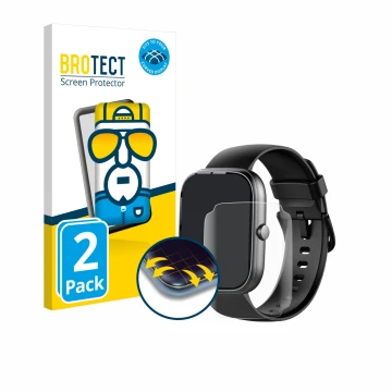 Face avant d’un emballage produit avec le logo de la marque BROTECT. À côté, l’appareil Uaue T60 1.91