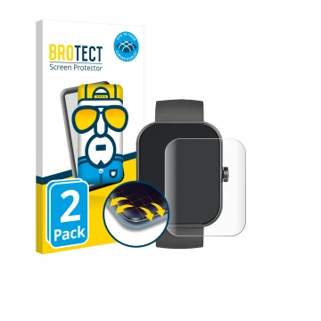 Face avant d’un emballage produit avec le logo de la marque BROTECT. À côté, l’appareil zakotu Y66 1.96