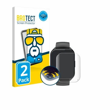 Face avant d’un emballage produit avec le logo de la marque BROTECT. À côté, l’appareil Aycy MT65 1.85